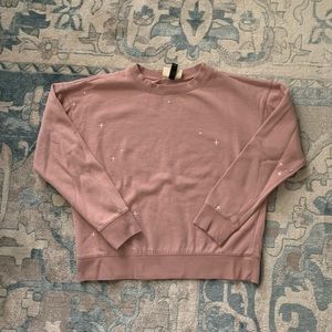 Universal Thread Pink Embroidered Sweatshirt